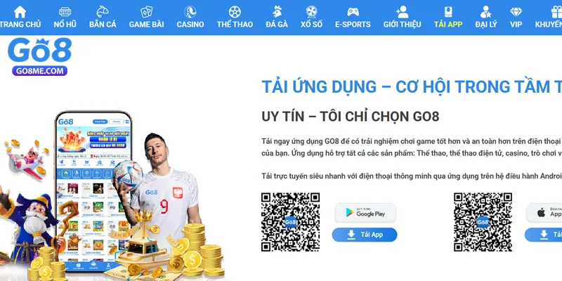 Go8 ⭐️ Link Vào Nhà Cái Go8 Đã Xác Minh ✔️ ĐKy Go 8 +88K 20 Người chơi có thể trải nghiệm linh hoạt qua bản app Go8